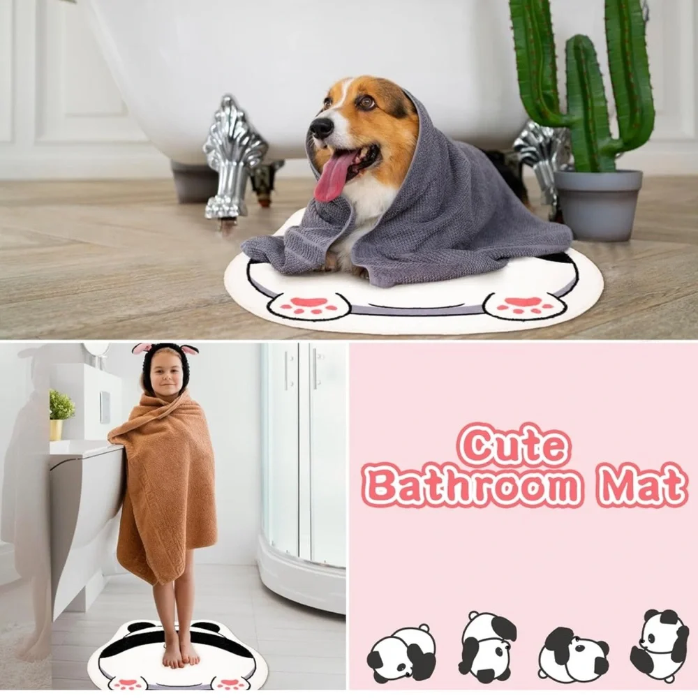 Cute panda 🐼 bath 🛀🏻 mat shower 🚿 mat